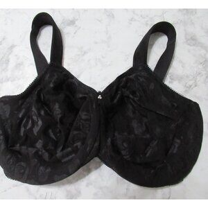 Wacoal Bra 36H Black Lace Underwire Awareness Breast Cancer 85567